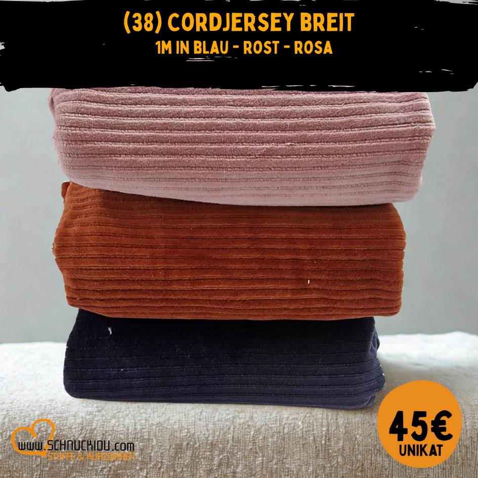 Stoffpaket - Unikat -  Stoffpaket Cordjersey 1