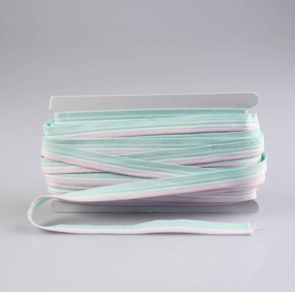 Paspelband - Paspel - Trio - Rosa - Ecru - Mint