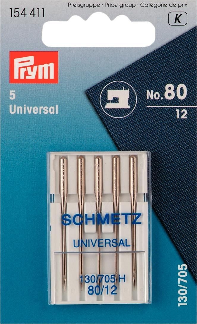 Prym Nähmaschinennadeln 130/705 Standard 80 mit Flachkolben