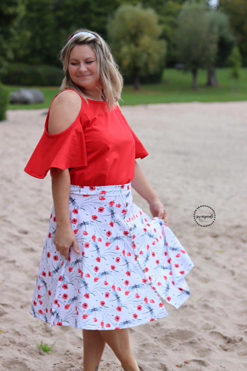 Sofortkauf - Eigendesign - Poppy - French Terry - 85cm