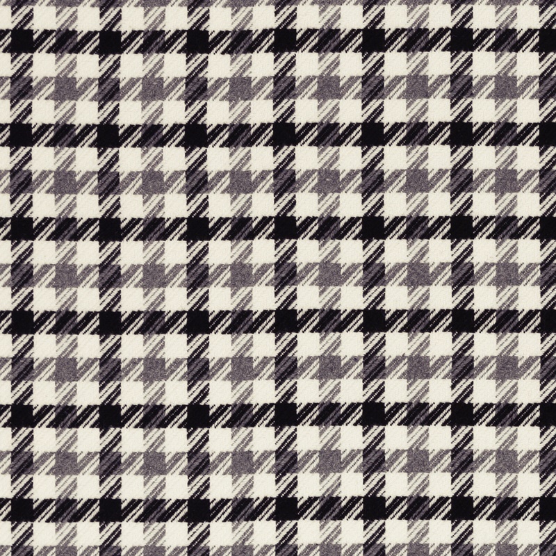 Jacquard - Mantelstoff - Jackenstoff - Swafing - Matilde - Hahnentritt-Muster in Wollweiß Reststück 300cm