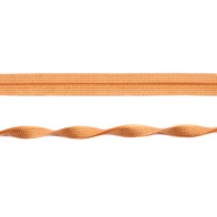 Einfassband elastisch Jaquard 20 mm - Cognac glänzend