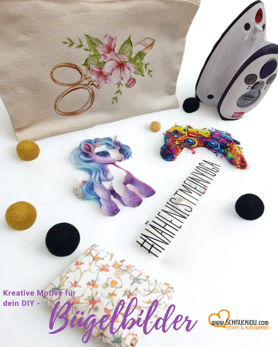 Schnuckidu Bügelbilder für Kinderkleidung, Taschen und DIY-Projekte