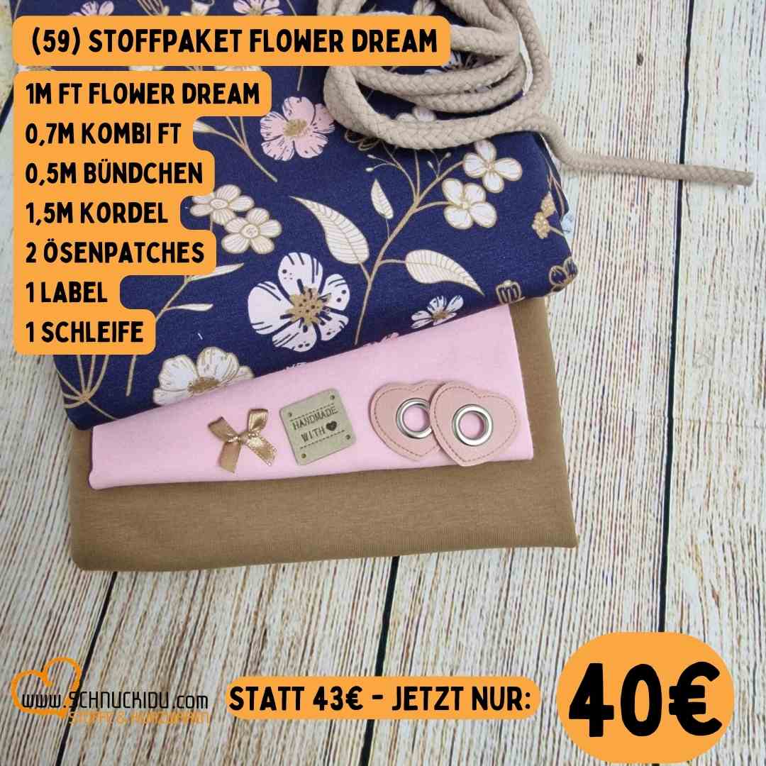 Stoffpaket - Unikat - Flower Dream