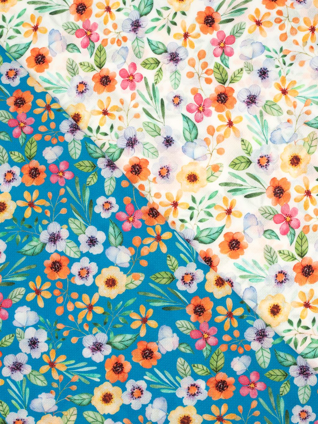 Viskose - Swafing - Nizza - Blumen auf Ecru