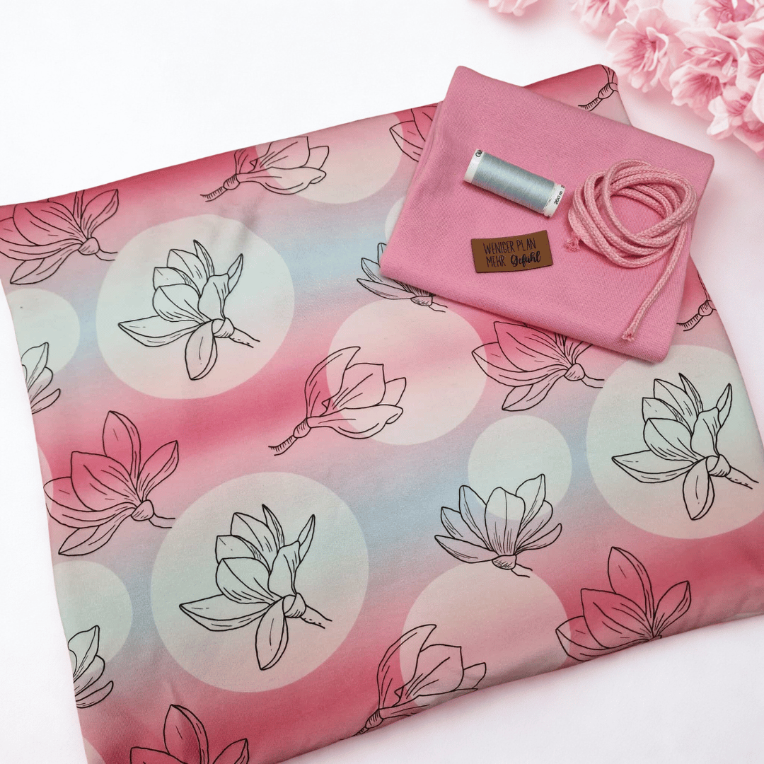 Stoffpaket - UNIKAT - Eigendesign - Magnolien