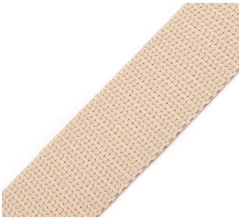 Gurtband - Taschengurtband aus Polypropylen - Uni - Hellbeige - 25mm