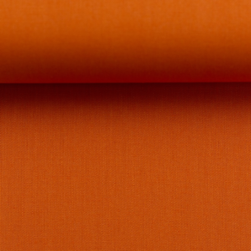 Kochfeste Baumwolle - Baumwoll Stoff - "Heide" - Uni - Orange