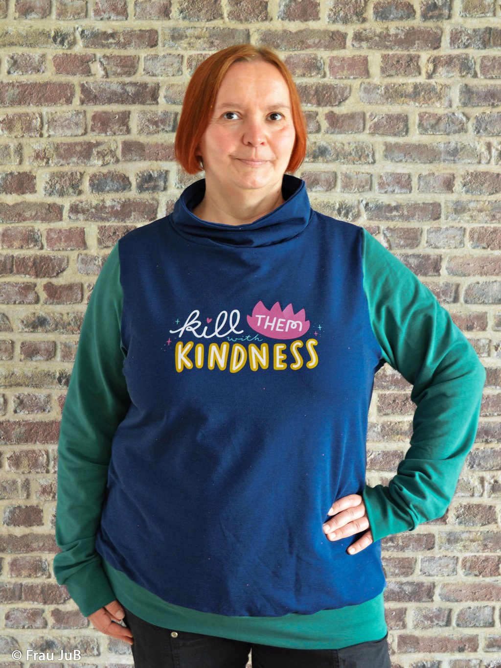 Panel - French Terry - Kindness by käselotti - ca. 100cm x 150cm