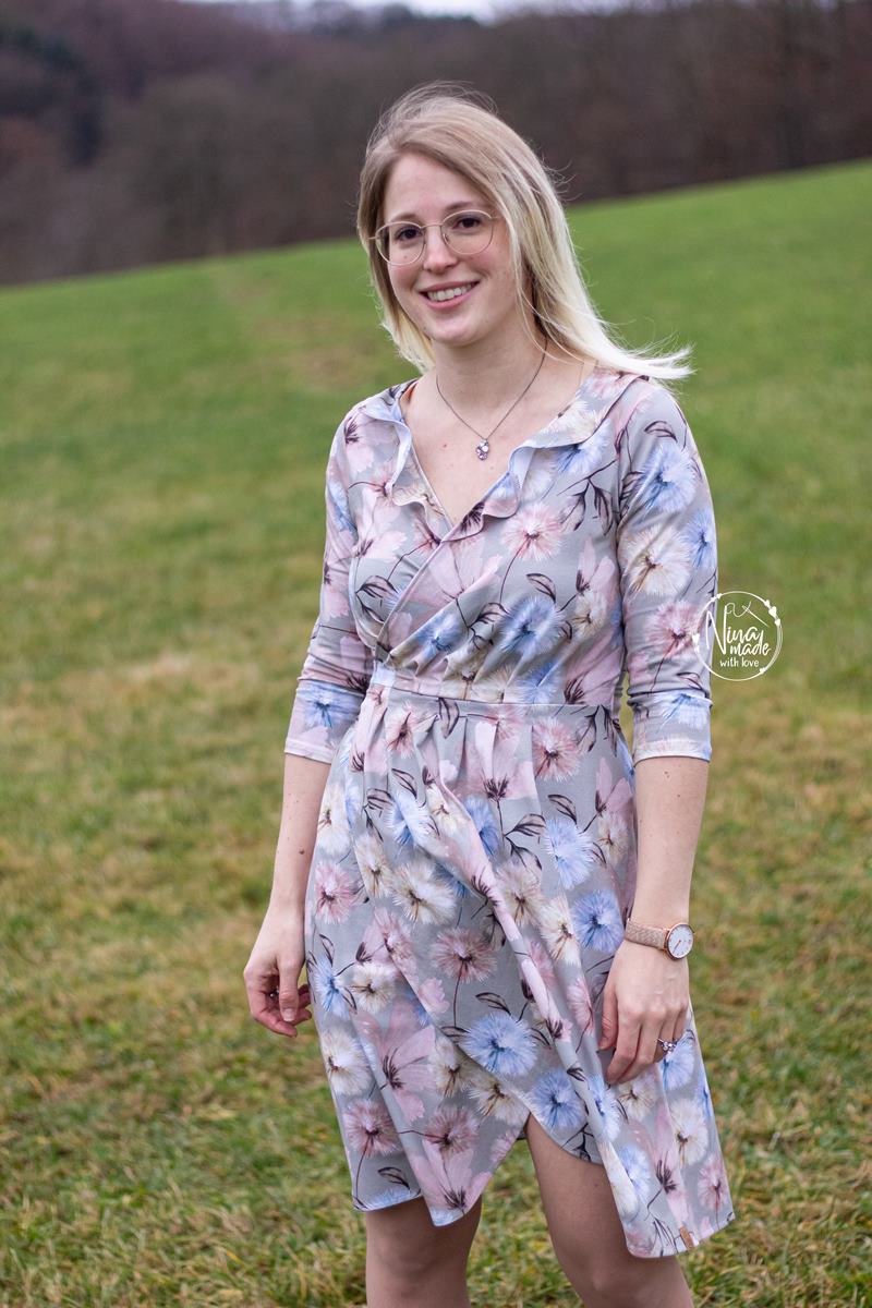Sofortkauf - Eigendesign - Aquarell Flowers - Rib Jersey - 100cm