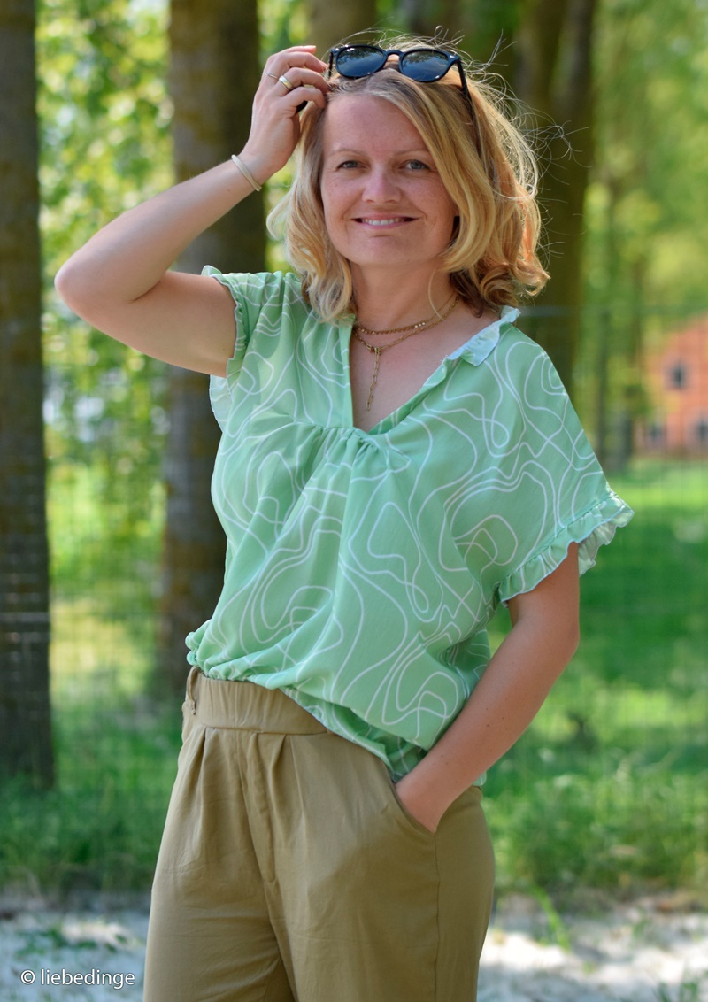 Viskose - Viskosewebware - Tencel - Swafing - Hannah - Uni - Olive - Reststück 145cm x 158cm 