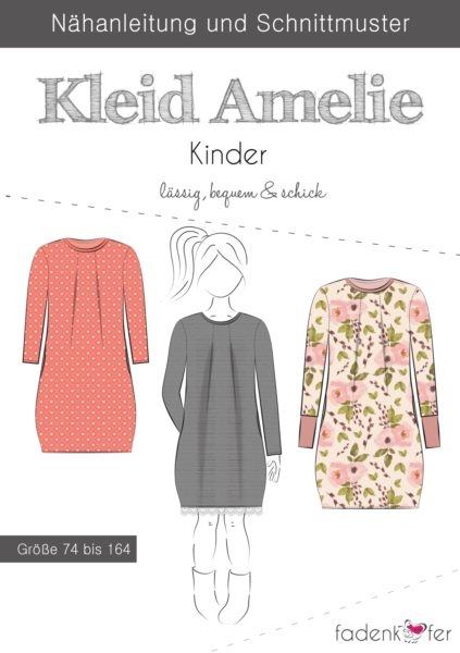 Papierschnittmuster Fadenkäfer - Kleid Amelie - Kinder