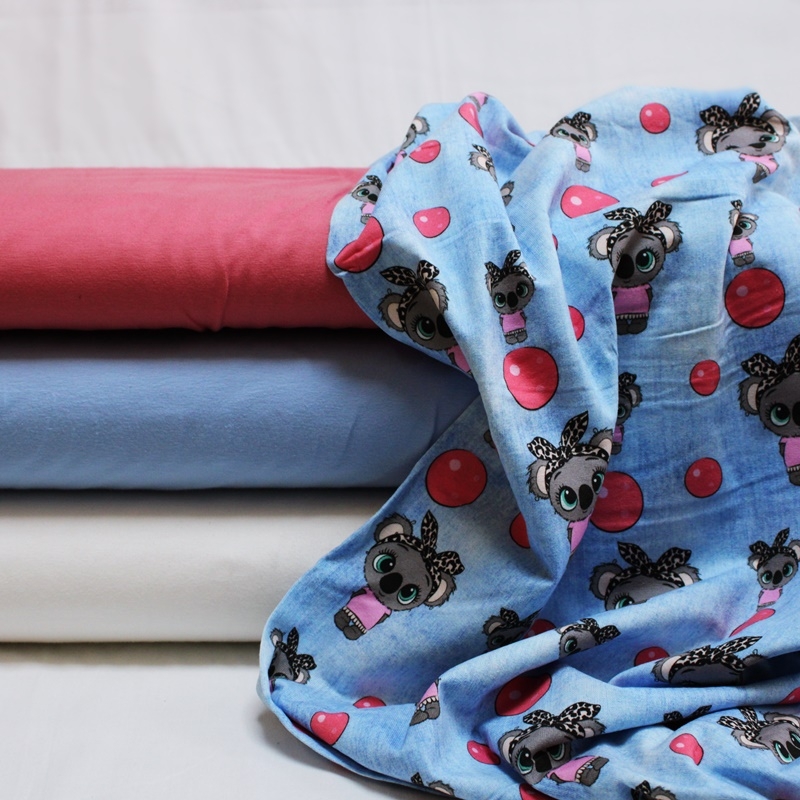 Jersey Überraschungspaket Mädchen mit bunten Motivstoffen für Kinderkleidung