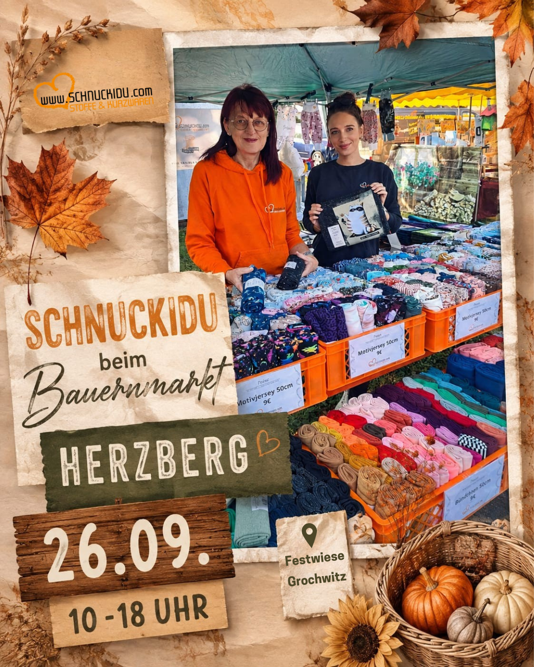 Schnuckidu beim Bauernmarkt Herzberg: 26.09. Grochwitz