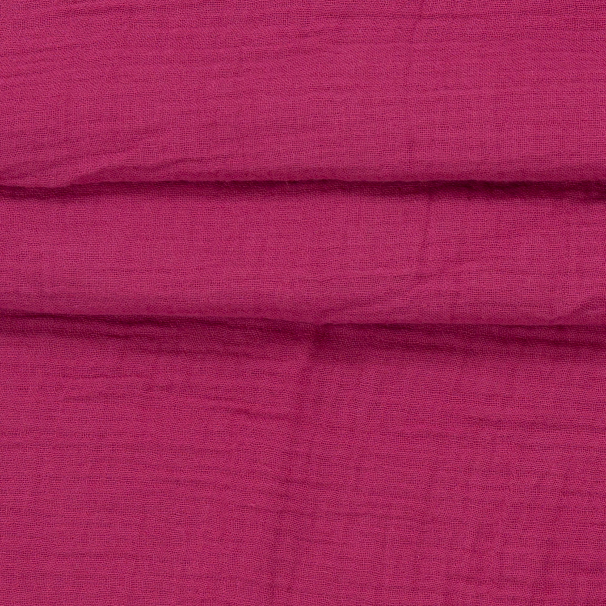 Musselin - Double Gauze - Mullstoff -  Baumwolle - Uni - Pink