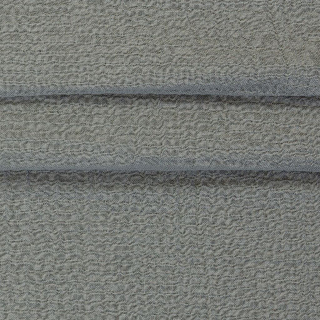 Hochwertiger Musselin Stoff in Altmint, weiches Double Gauze aus 100% Baumwolle, leichter Mullstoff für Babykleidung und Accessoires, 125g/m², blickdicht und atmungsaktiv