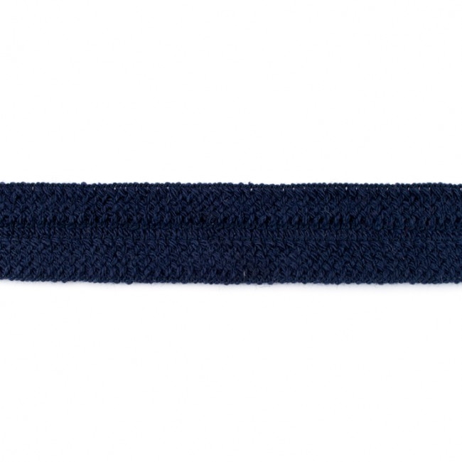 Geflochtenes Einfassband - Schrägband - Marine