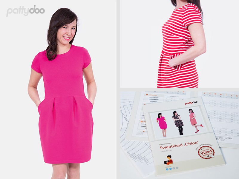 Pattydoo - Schnittmuster Chloe Sweatkleid by pattydoo Pattydoo - Schnittmuster Chloe Sweatkleid by pattydoo