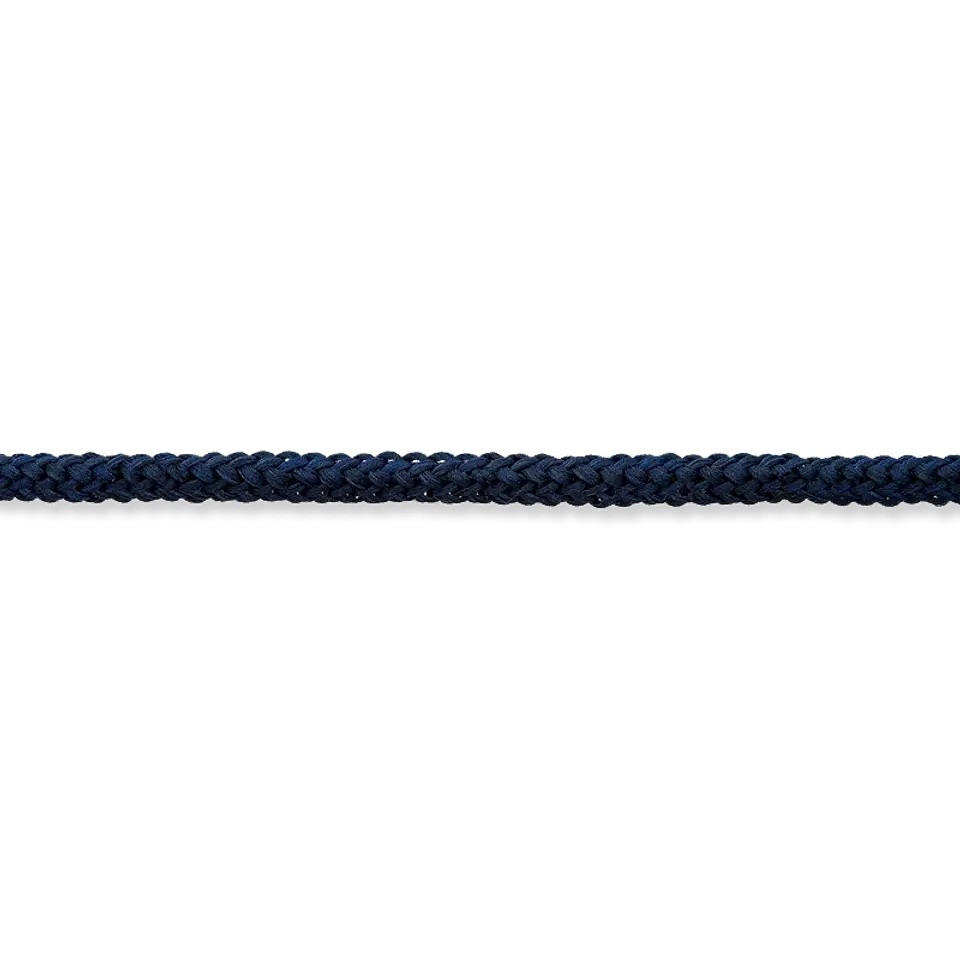 Geflochtene Kordel - Hoodie Kordel - Soft Kordel - 5mm -  Navy