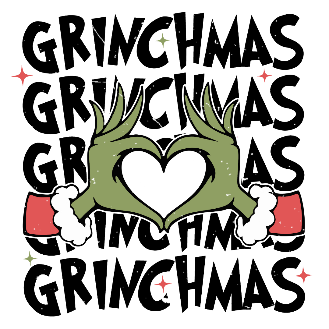 Bügelbild - Merry Grinchmas