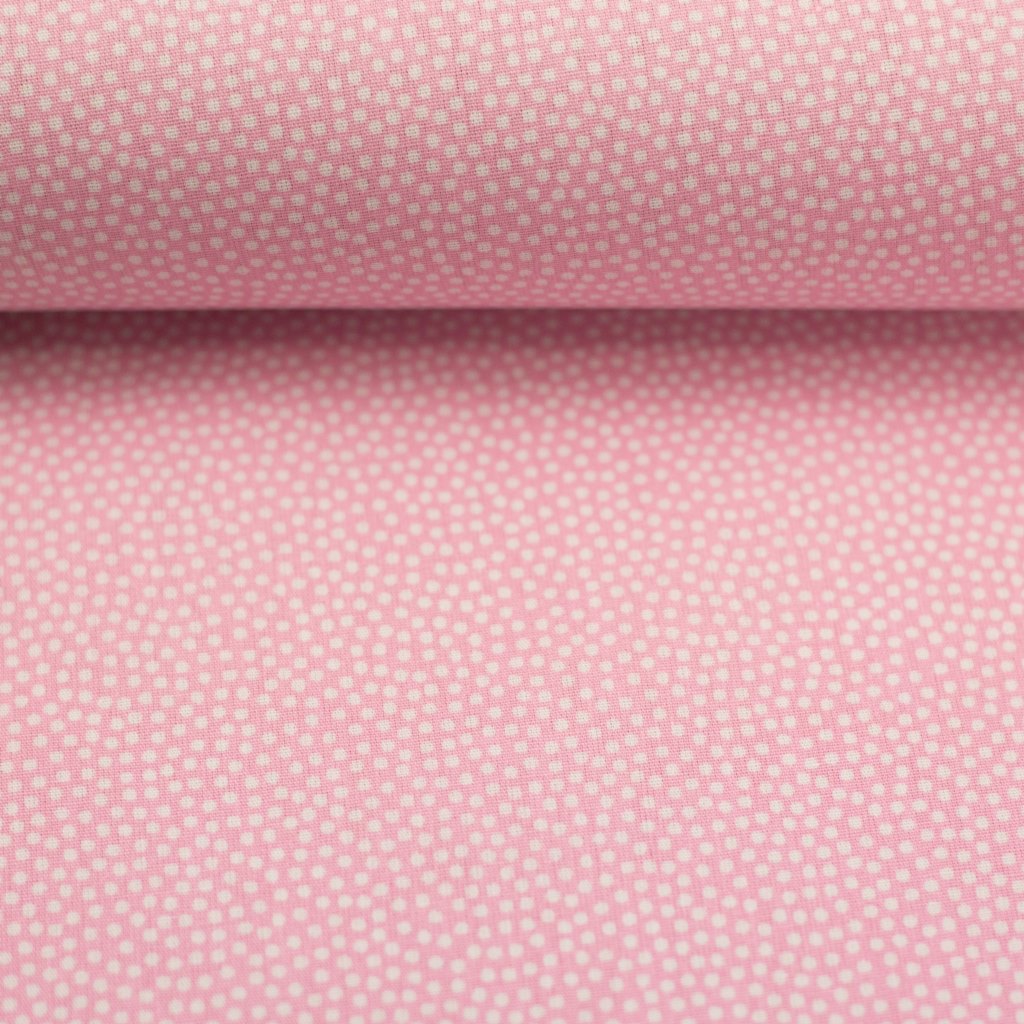 Webware - Baumwolle - Swafing - Dotty - Punkte in Weiß auf Rosa