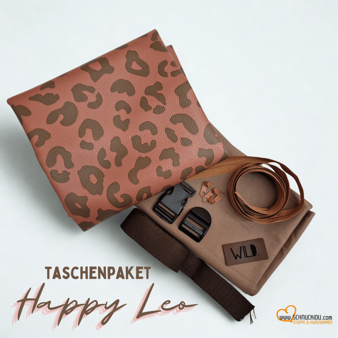 Taschenpaket - Unikat - HAPPY LEO – Braun