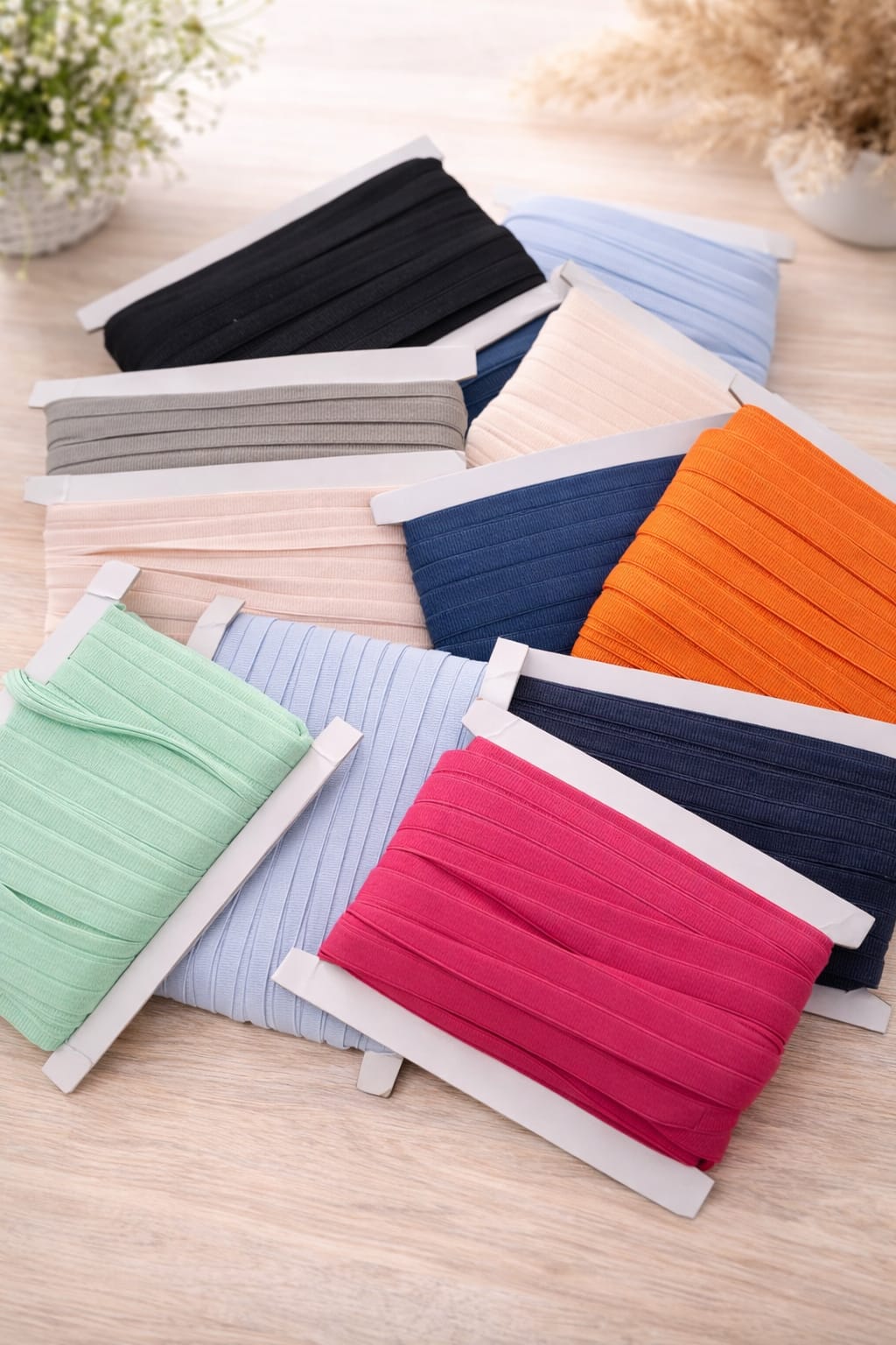 Einfassband matt vernähen