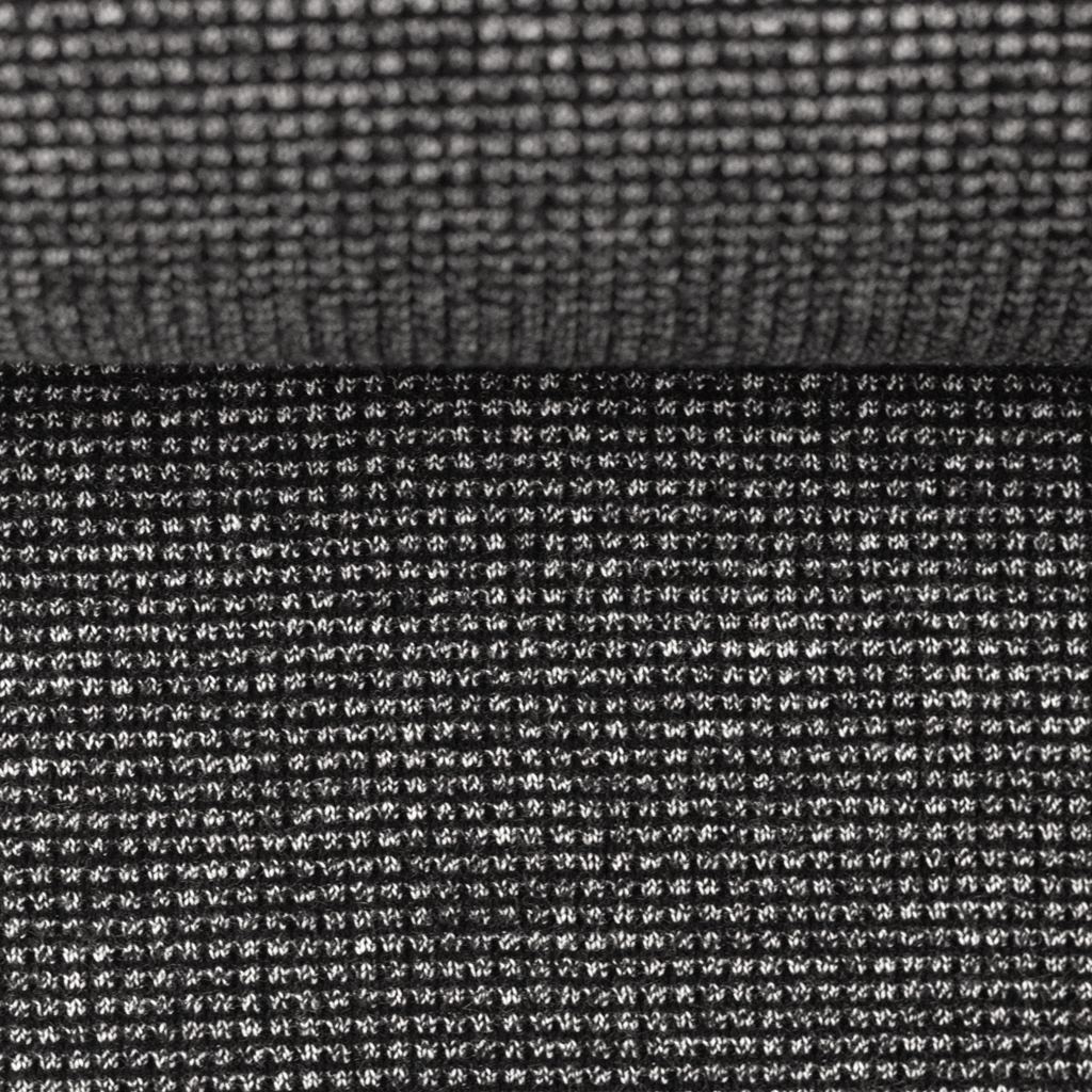 Strickstoff - Doubleface Waffelstrick - Mouline - Swafing - Drogon - Schwarz