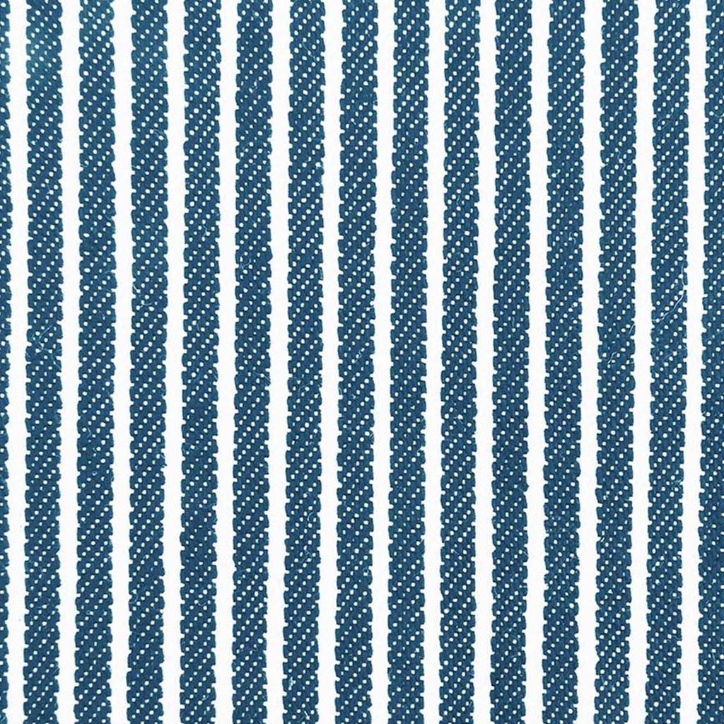 Baumwolle -  Baumwollstoff - Washed Jeans - Streifen - Dunkles Jeansblau 