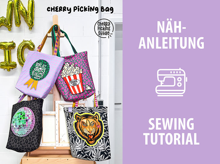 Panel - Cherry Picking Bag - Tiger/Popcorn
