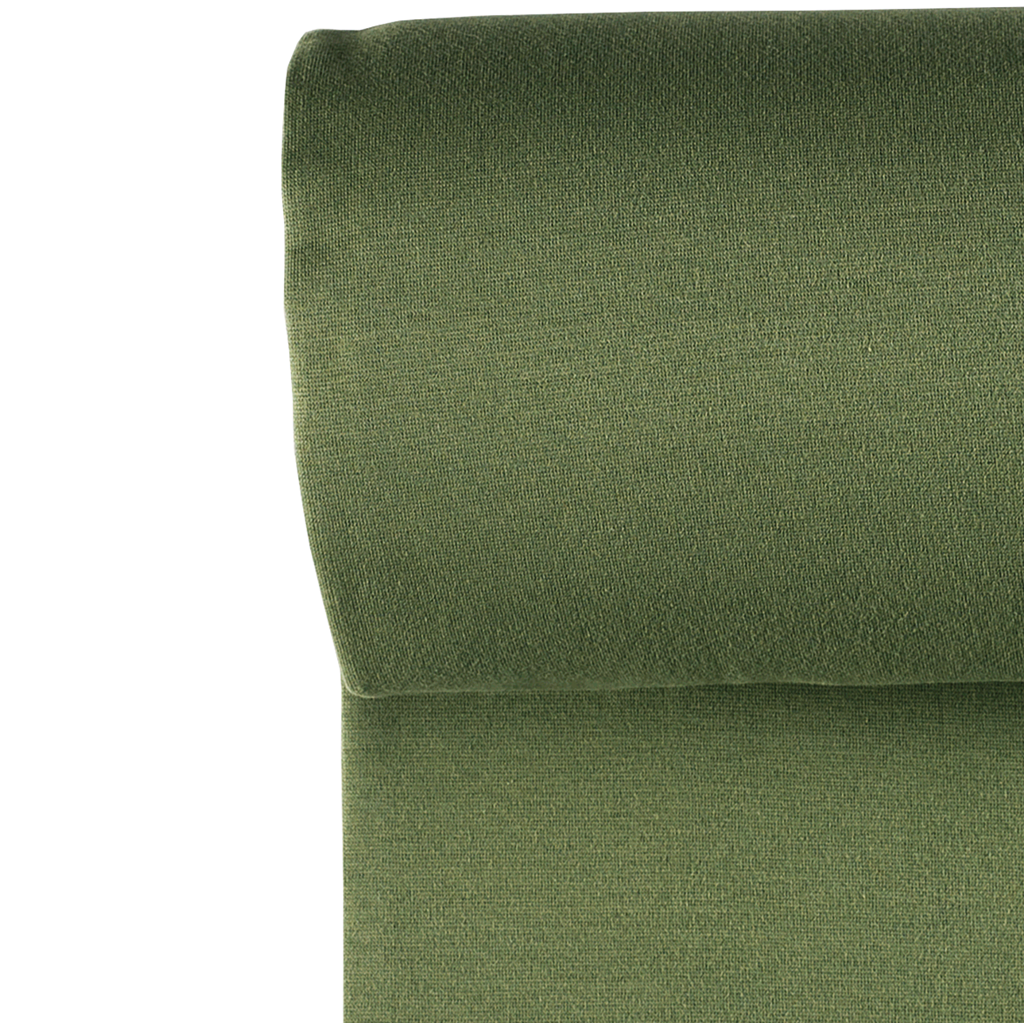 Baby Bündchen - Bündchen Stoff - Feinripp -  Uni - Khaki