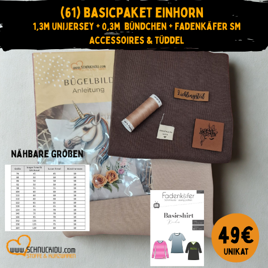 Stoffpaket - UNIKAT - Einhorn