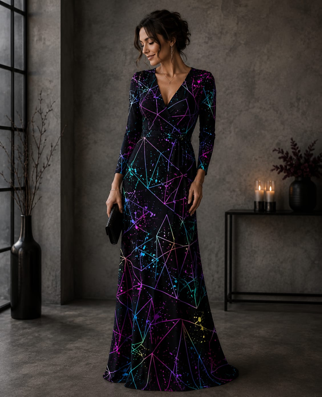 VORORDER - Eigendesign - Graphic Strokes Multicolor Pink