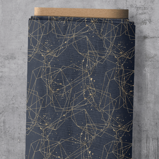 Stoffrest - Eigendesign - Graphic Strokes - Jersey - 45cm