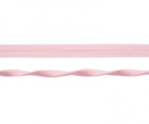 Einfassband elastisch Jaquard 20 mm - Rosa glänzend