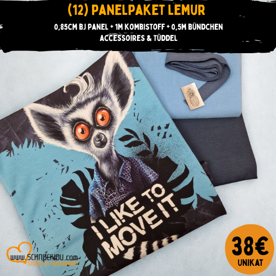 Stoffpaket - UNIKAT - Lemur