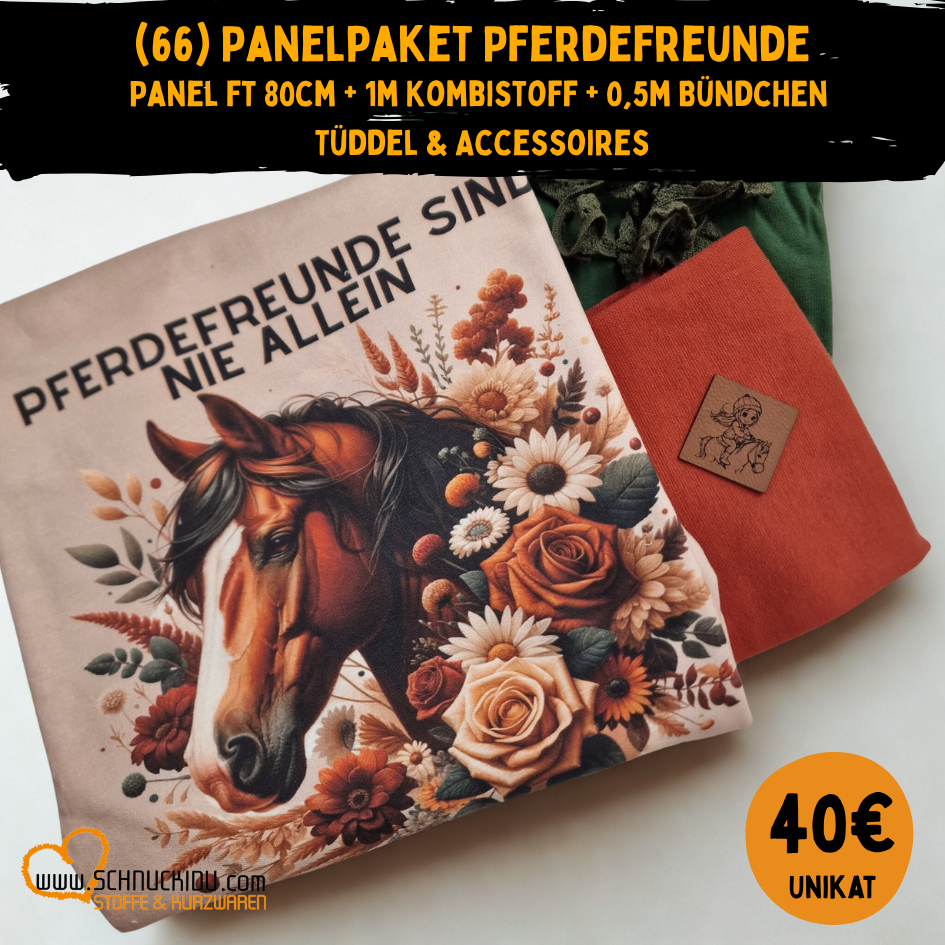 Stoffpaket - Unikat - Pferdefreunde