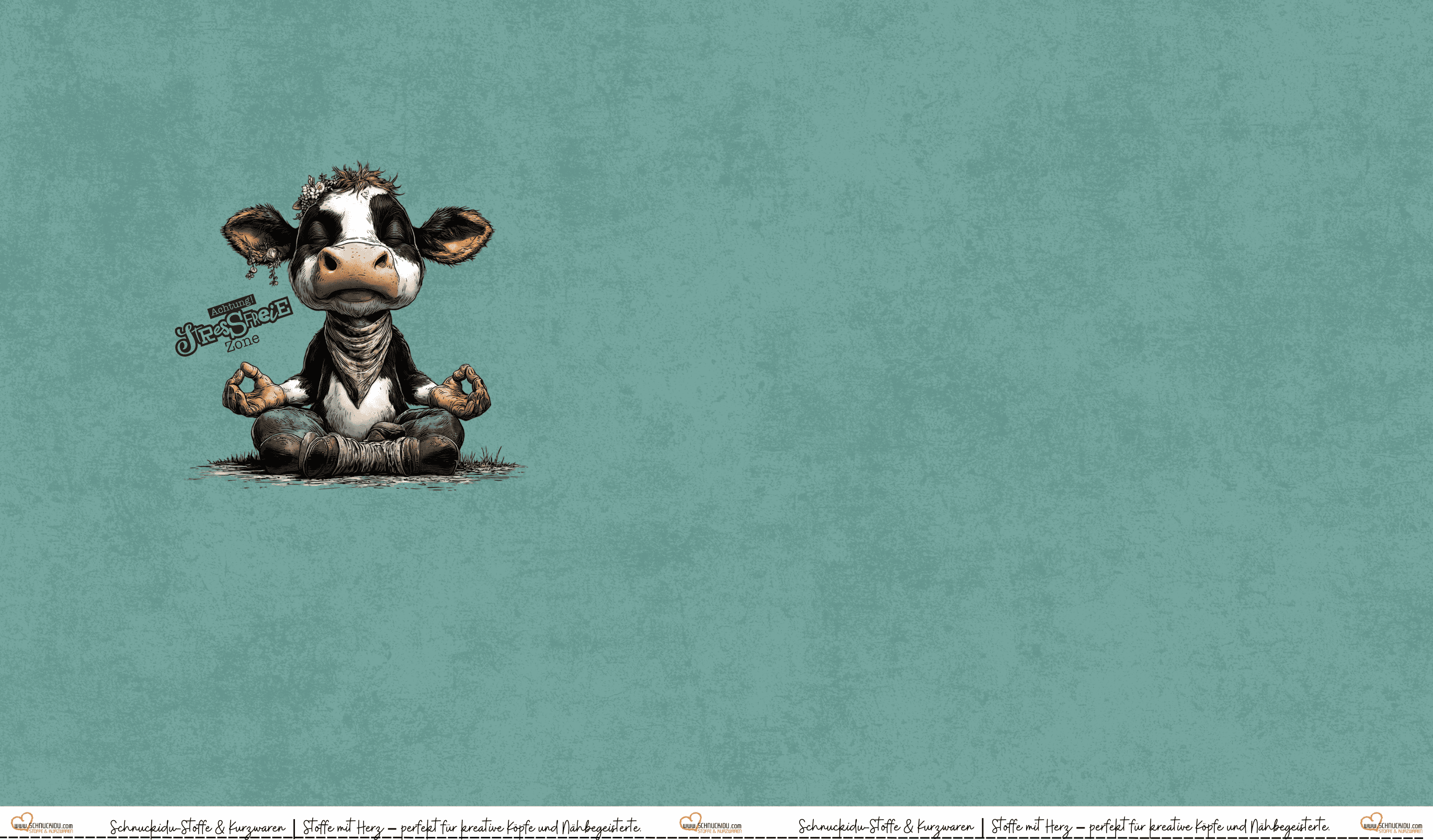 VORORDER - Panel Eigendesign  - French Terry - ca. 82x145cm - Stressfreie Zone