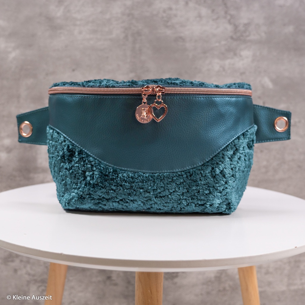 Kunstleder - Leder - Rex -  Metallic - Petrol