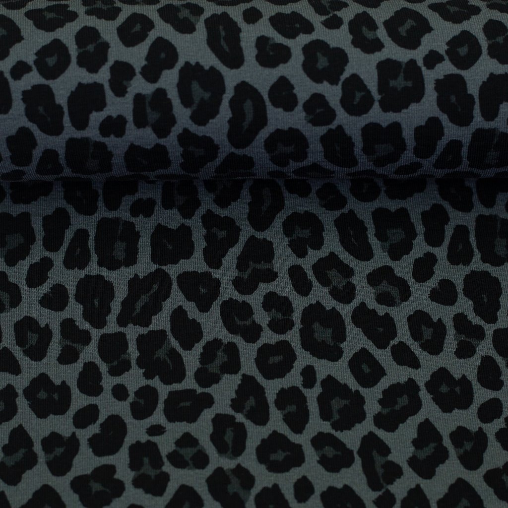 Motivjersey - Swafing - Theo - Leoprint Grau