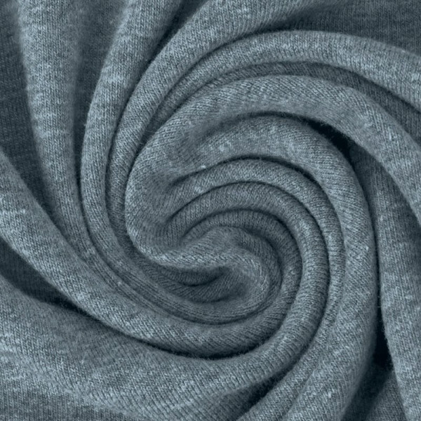 Jersey Stoff - Abschnitt - 100cm x 150cm - Blaugrau Meliert Jersey Stoff - Abschnitt - 100cm x 150cm - Blaugrau Meliert