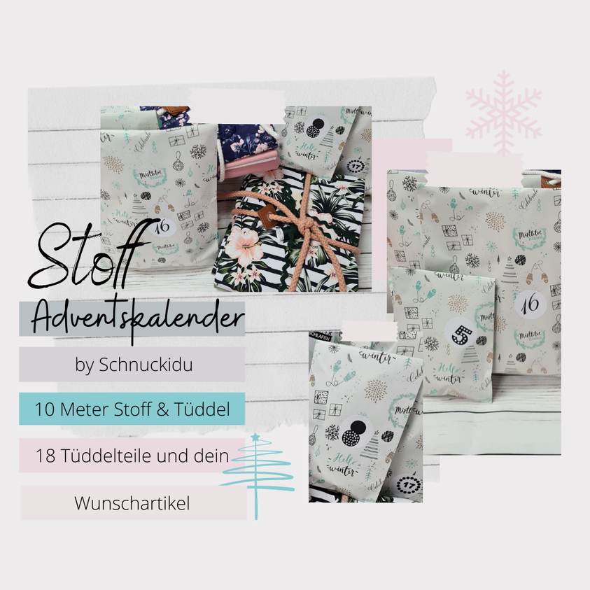 Stoff Adventskalender 2021 - by Schnuckidu 😍 Stoff Adventskalender 2021 - by Schnuckidu 😍
