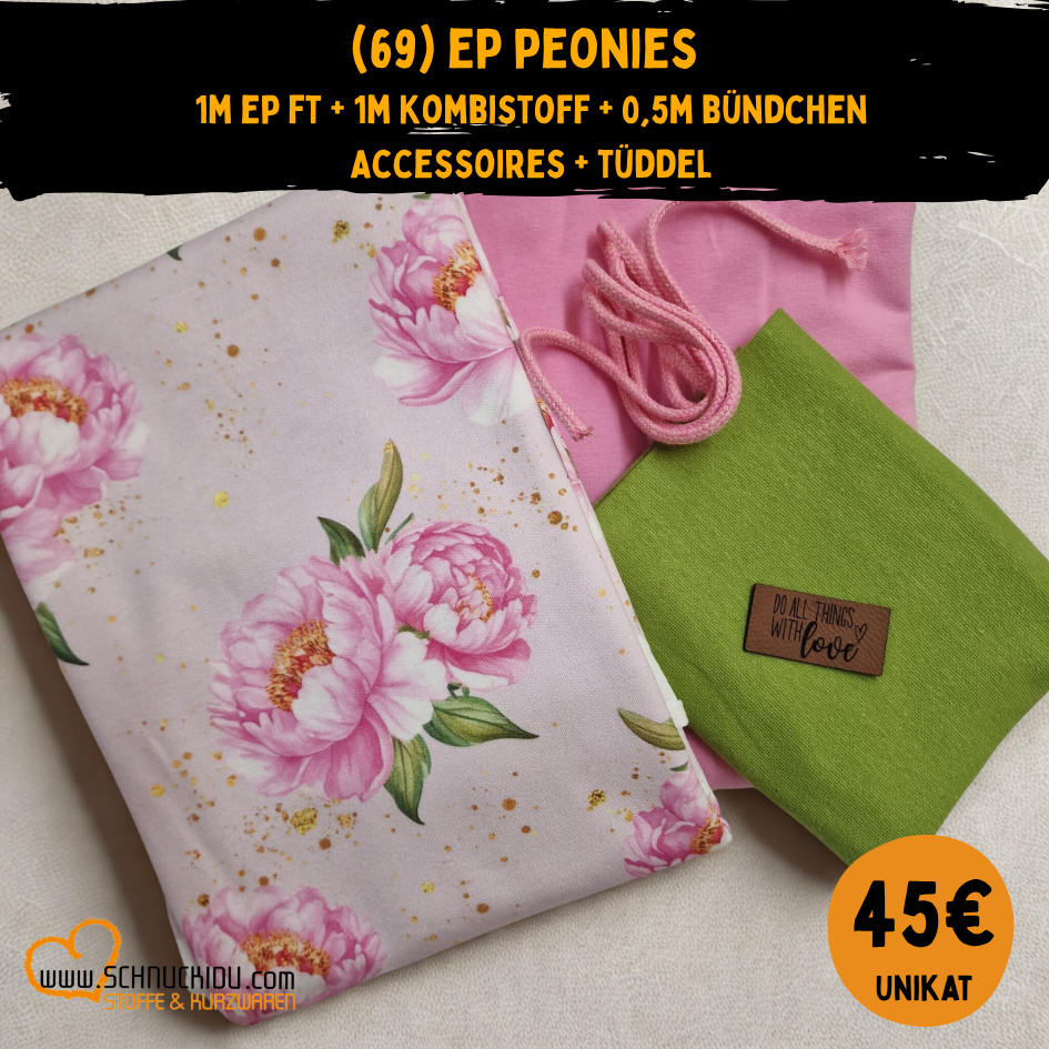 Stoffpaket - Unikat - Peonies