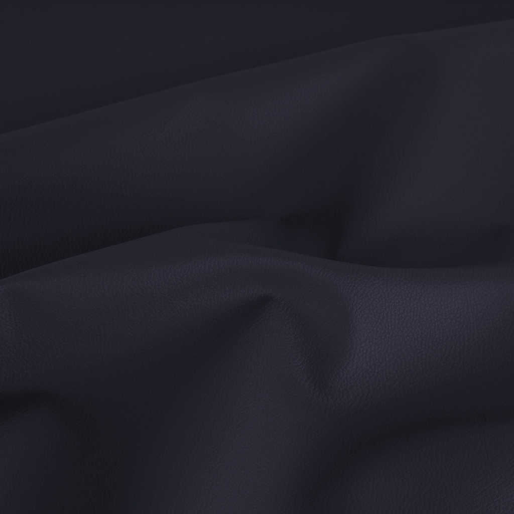 Kunstleder Rex Uni Dunkelblau – Marinefarbenes Lederimitat