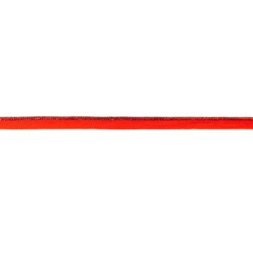 Hochwertiges Paspelband mit Lurex in Rot, 10mm Breite, glitzernde Paspel für festliche Kissen, Kleidung und dekorative Nähte.