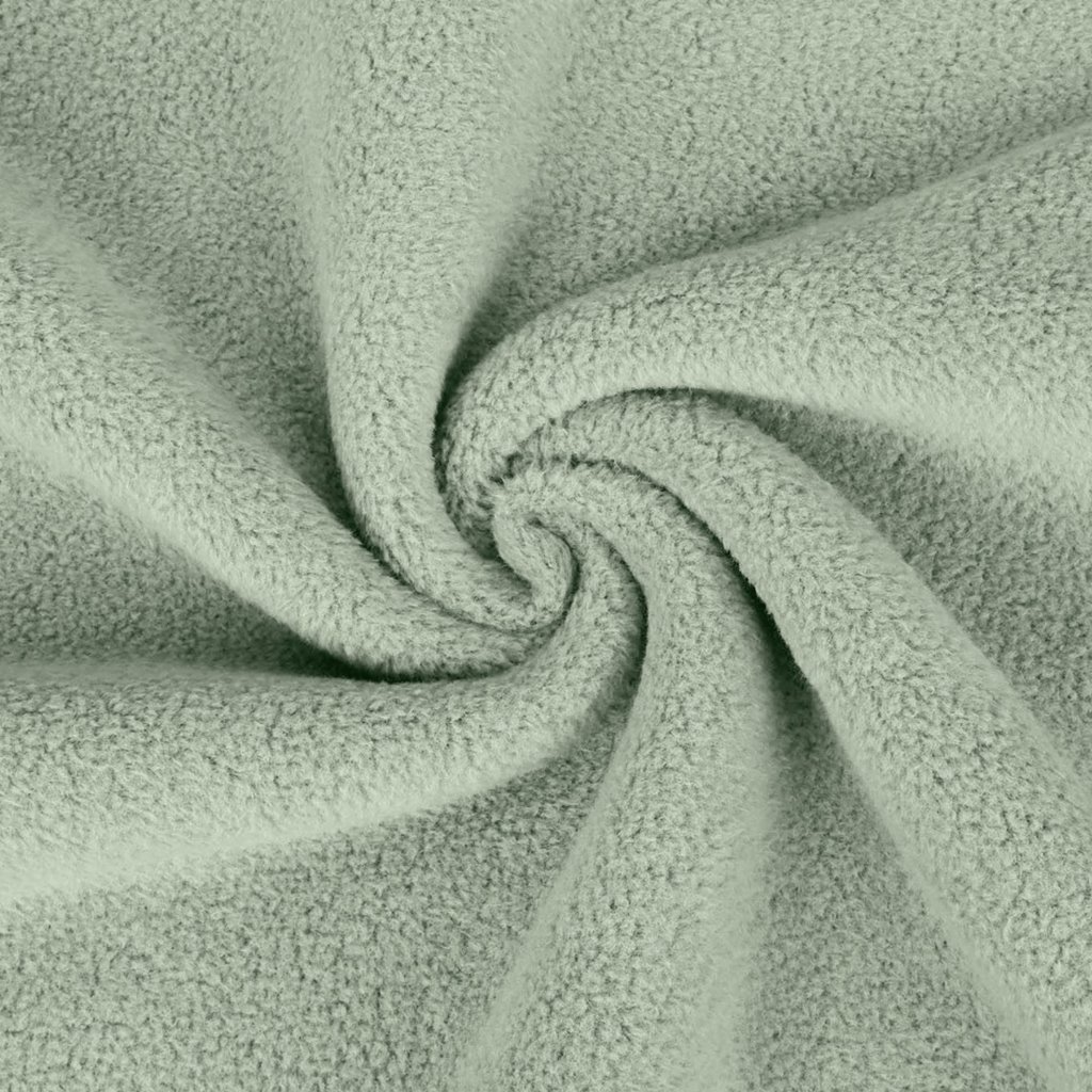 Fleece - Baumwollfleece - Uni - Altgrün