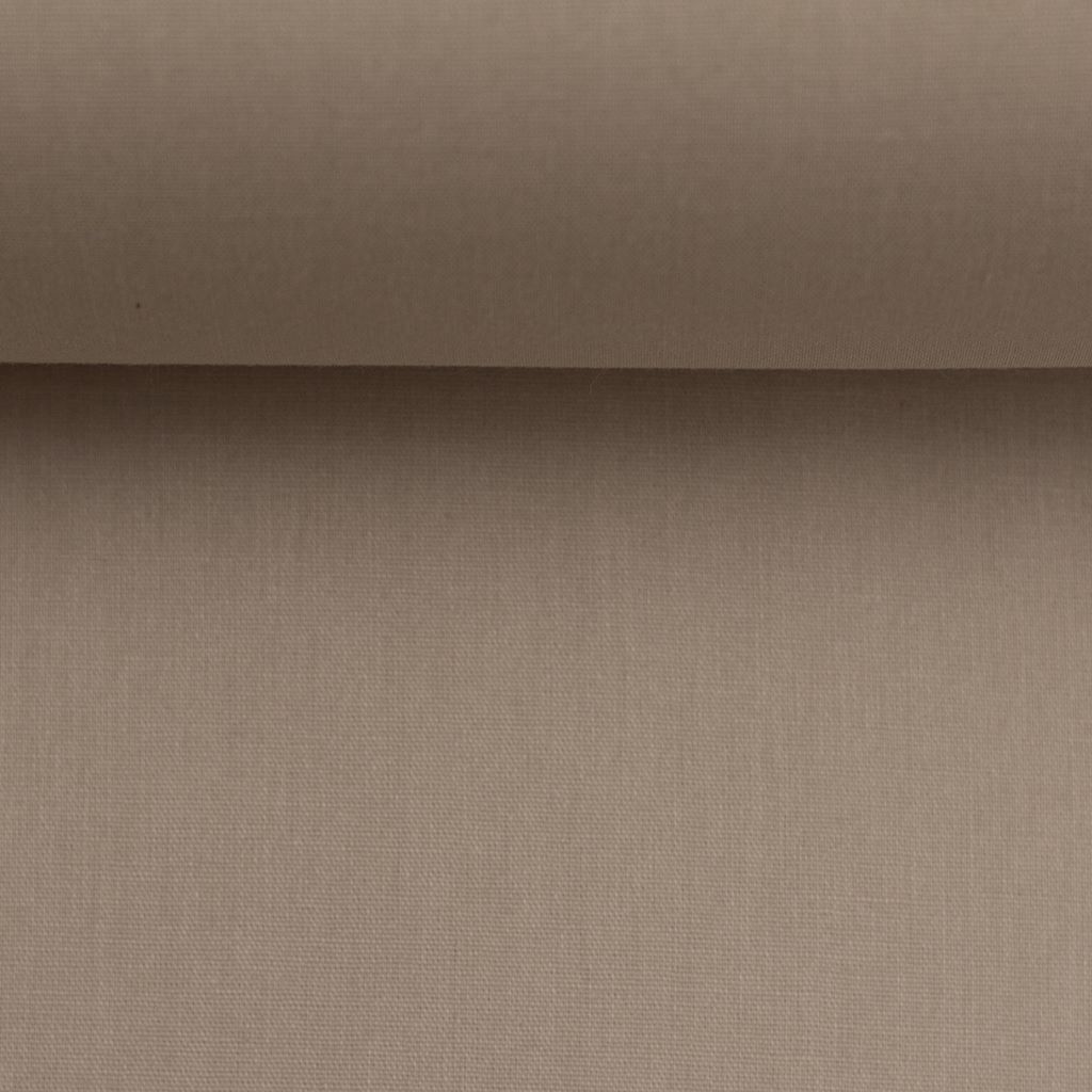 Kochfeste Baumwoll-Webware Heide in Rehbraun – warmer Braunton