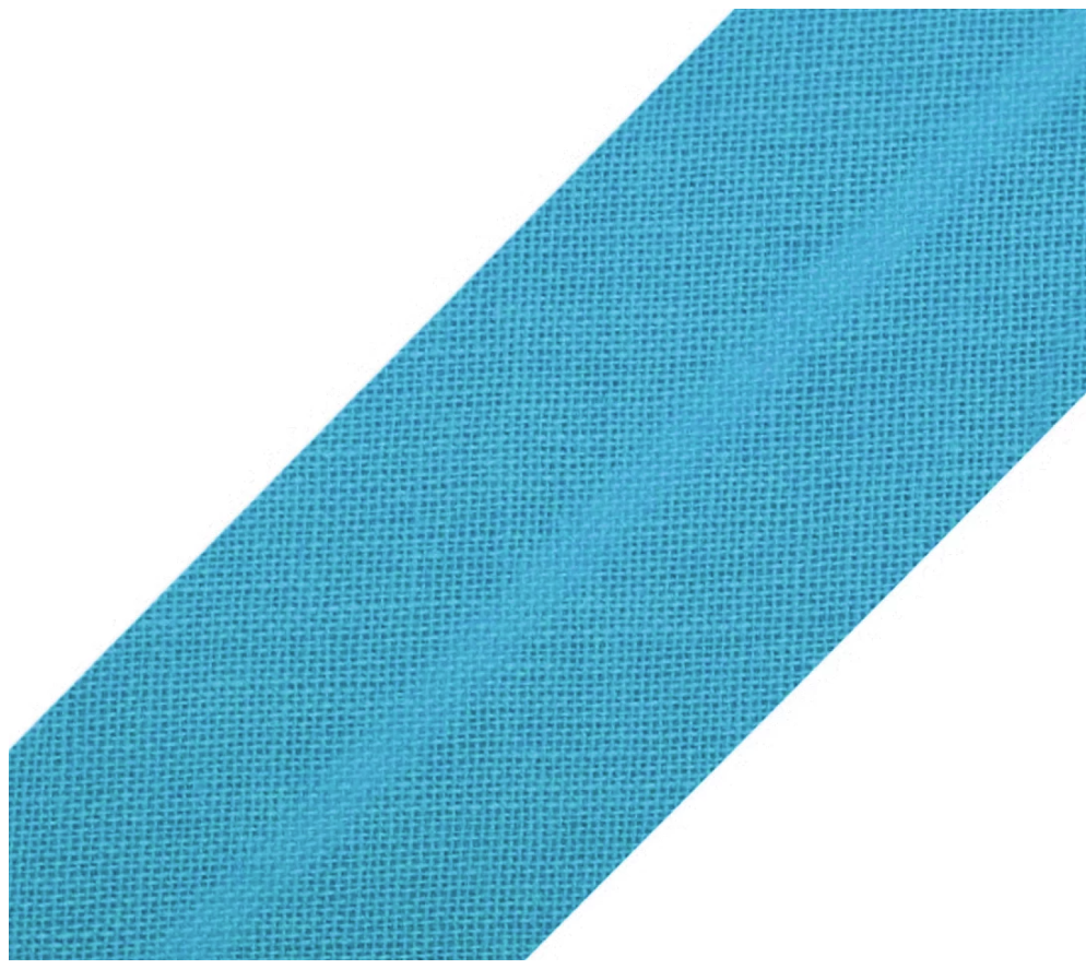 Schrägband - Einfassband - Meterware - Uni - 20mm - Aqua