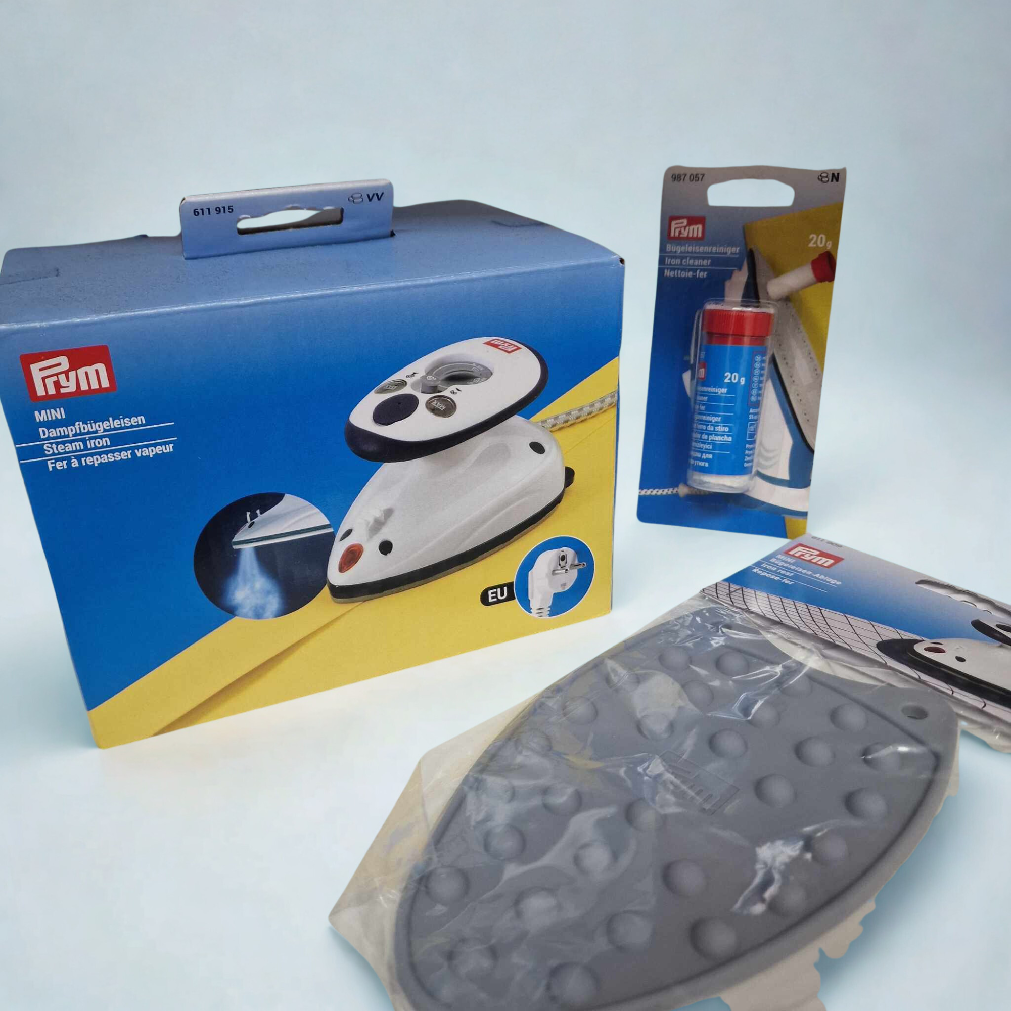 Sparset - Prym Dampfbügeleisen - SET mit Ablage und Reiniger