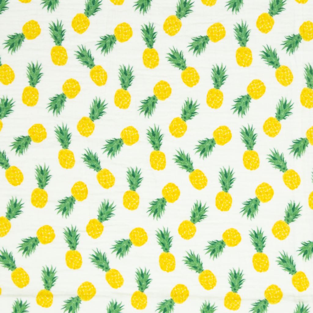 Musselin - Baumwolle - Double Gauze - Thea - Ananas Stoffrest 175cm